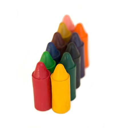 Lasten värikynät myrkyttömät luonnonvahalla paksu 12 kpl