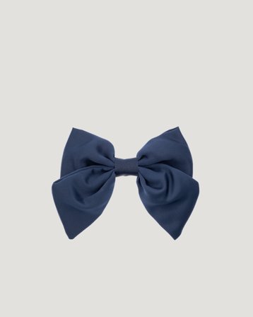 Dark Department Satin Bow Hair Clip Blå Accessoarer Pige - Kids Brand Store