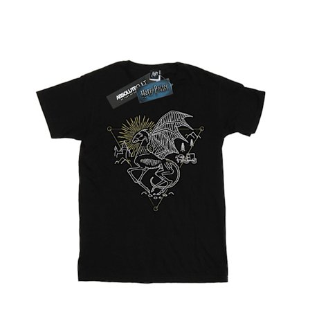 Harry Potter Thestral Line Art T-shirt för pojkar, 7-8 år, svart