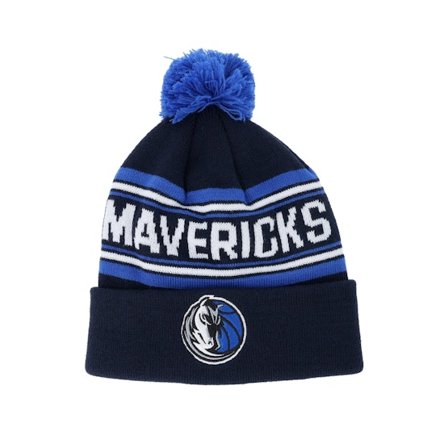Outerstuff - NBA Azul pom Beanie - Kids Dallas Mavericks NBA Cuffed Navy/Blue Pom @ Hatstore