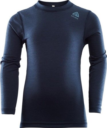 Aclima Kids LightWool Crewneck Shirt Navy Blazer