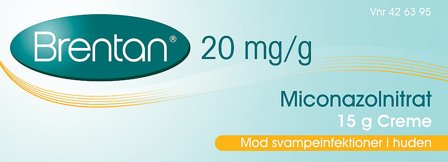 Brentan Creme 20 mg/g 15 g, Medicin & Pleje, Håndkøbsmedicin, Svamp
