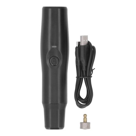 Husdjursnagelslipare med låg ljudnivå 2-hastighets elektriska tassar, trimningsverktyg med utbytbar slipbit för katthund