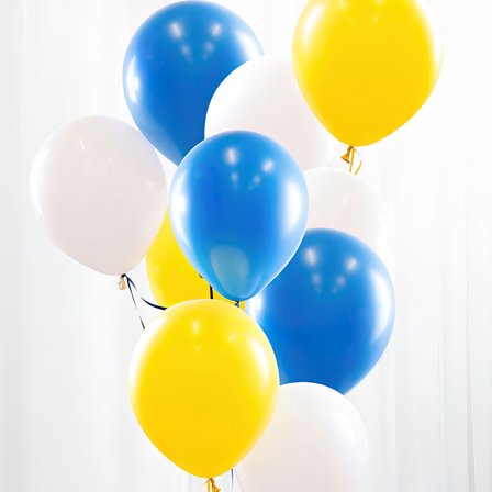 Ballonbuket Gul og Blå