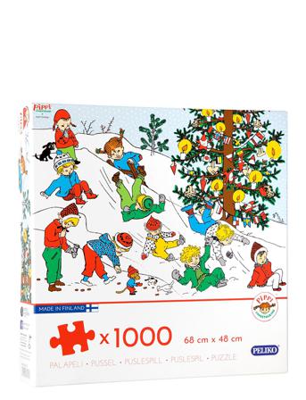 Pippi 1000 Pcs Puzzle Toys Puzzles And Games Puzzles Classic Puzzles Multi/mønstret Peliko