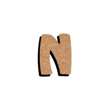 Brev i trä - JÄTTE PÅ FESTEN - 15 cm - Beige - Mix - Anpassning dekoration