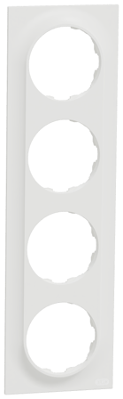 Elko EKO50006 Ram 4-fack Renvit, Strömbrytare & vägguttag