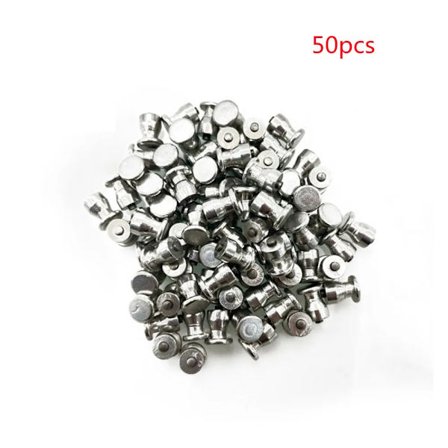 50 stk. pigge til bildæk, vinterknopper, skruer, skopigge, skridsikre til bil, motorcykel, SUV, ATV, lastbil, 8x10 mm hjulkæder