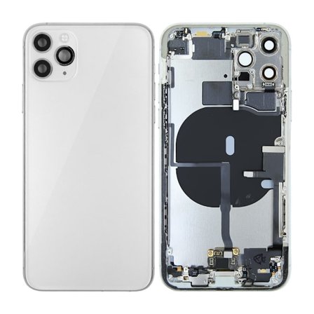 iPhone 11 Pro Baksida med Komplett Ram - Vit
