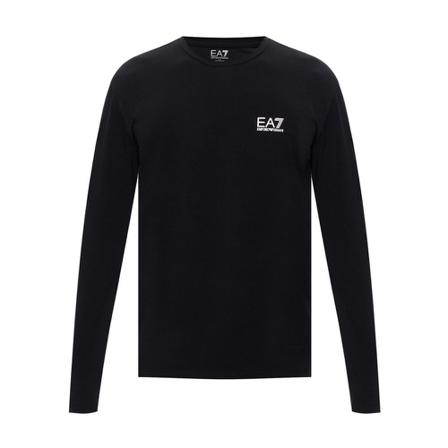 Emporio Armani EA7 Long sleeve T-shirt Sort, Herre Langærmet