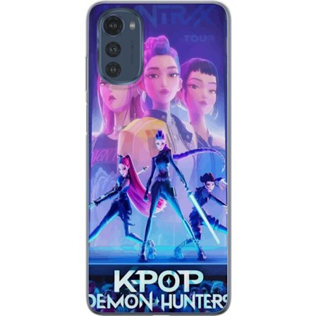 Kompatibel Mobilcover til Motorola Motorola Moto E32s Trendy KPop Demon Hunters dukke figur