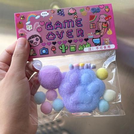 NYT Fidget Toy Mini Squishy Toys Kawaii Plys Cat Paw Cube Stre D oneszie