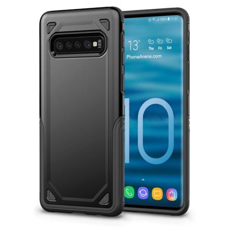 Samsung Galaxy S10 Plus - Armour Skal - Svart Black Svart