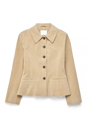 Alexia x NA-KD Veste tailleur en faux daim - Vestes en similicuir - Beige - EU 34