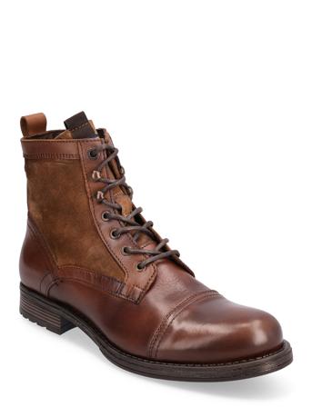 Jfwmartey Leather Combo Boot Brown Jack & J S