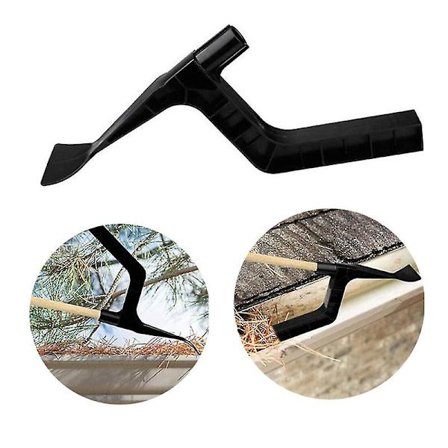 Tagrensningsredskab til tagrender, skovl til tagrender, rengøring af tagrender, krog til tagrender, rengøring af ovenlys