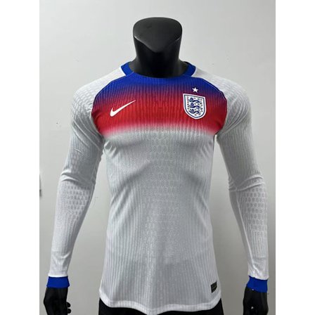25-26 England Fotballandslag Hjemme Langermet Spiller Fotball T-skjorte S-3XL