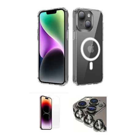 iPhone 15 Pro Max Skal / Skärmskydd / Linsskydd Kameraskydd 3-i-1 - Skyddspaket