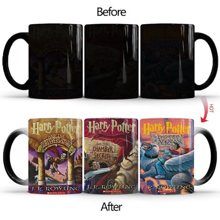 Wekity Harry Potter Farveskiftende Krus Keramisk Kaffe Krus Fødselsdagsgave, 301-400ml