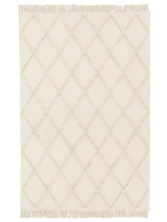 Adela Lavable 160X230 Blanc Naturel Tapis Coton