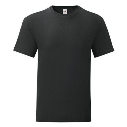 Fruit Of The Loom Herr Iconic 150 V Neck T-shirt 5xl Svart