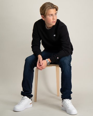 Champion Crewneck Sweatshirt Svart Tröjor Kille - Kids Brand Store