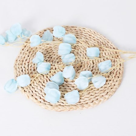 Simuleret blå blomster lanterne 2stk,