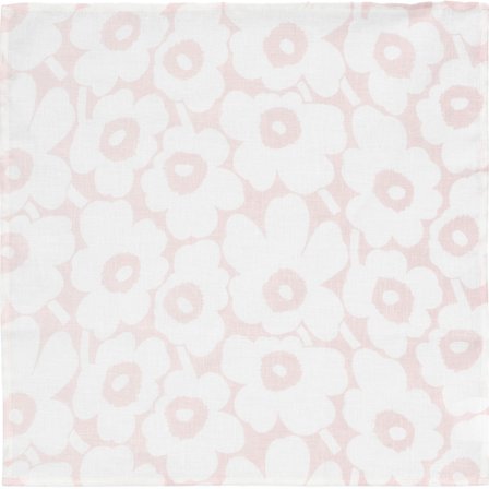 Marimekko Mini Unikko serviet, hvid/rosa - Hvid/lyserød | KitchenOne