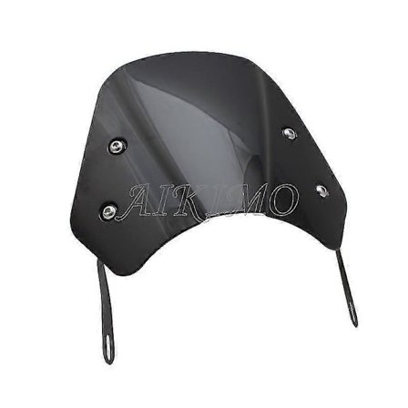 Motorcykel 5-7 tums Strålkastare Vindruta Vindavvisare Universal För Honda Yamaha Kawasaki Suzuki Cafe Racer Harley Bob B1 Svart