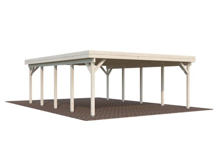 Palmako Karl Carport 45,7 m²/inv. 40,6 m², obehandlad, Stugor & förråd