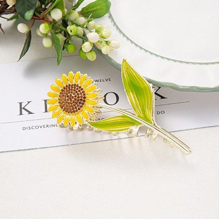 Blomst Hårklyper i Metall Tulipan Blomst Grab SOLLIKKE SOLLIKKE