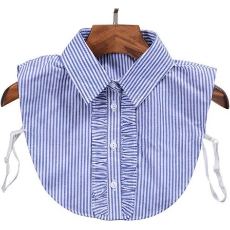 Minimalistiske striper - Avtagbar krage - Falsk dukkekrage - Falsk R