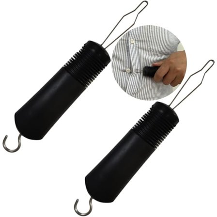 Knap- og lynlåshjælpeværktøj til handicappede og ældre, der hjælper med påklædning og fastgørelse af knapper.