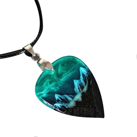 Norrsken Gitarplekter Halskjede for Gitar Elskere Trendy Halskjede Smykke Gave