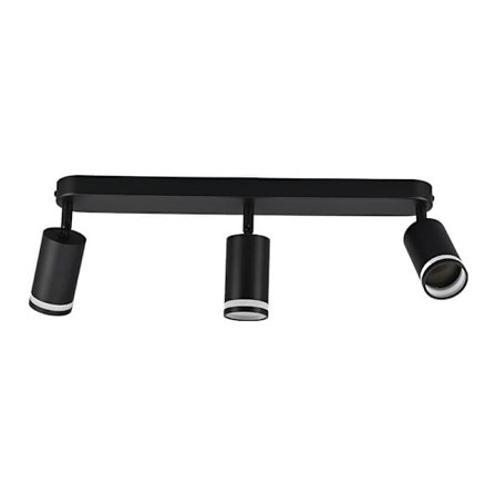 3-armet Loftlampe Sort GU10 Loftlampe Spotlights LED Moderne Loftlampe til Køkken Entre Soveværelse Uden Lyskilde_TF_TF