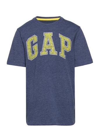 V-New Arch Screen T-shirts Short-sleeved Navy GAP