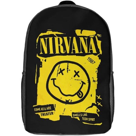 Rygsæk, studerende rygsæk, rejsetaske, computertaske, stor kapacitet, moderigtig, sjov, anime, letvægt, størrelse: 16,1x11,8x4,5 tommer