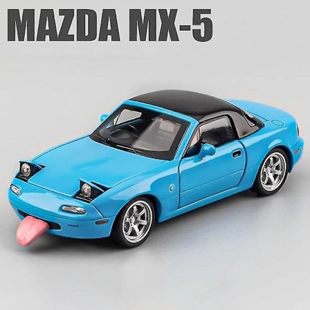 1:32 Mazda Mx5 Mx-5 Superbil Alloy Die Cast Lekebilmodell Lyd Og Lys Trekk Tilbake Barneleker Samleobjekter Bursdagsgave