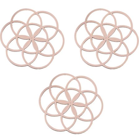 2 stk Tykkere Silikon Trivet Måtte, Hot Pot Holder Til Bord Varme Retter Gryder Pander, Skridsikker Varmebestandig