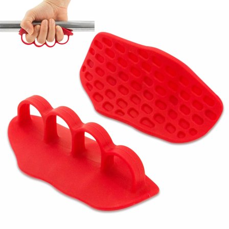 Anti-skli treningsgrep: Nye gummigrep for fitness, håndbeskyttelseshansker for markløft og vektløfting, manualer, markløft og pull-up grep pads.