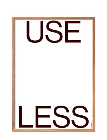 Poster & Frame St-Use-Less-Useless - Multi/patterned - 70X100CM