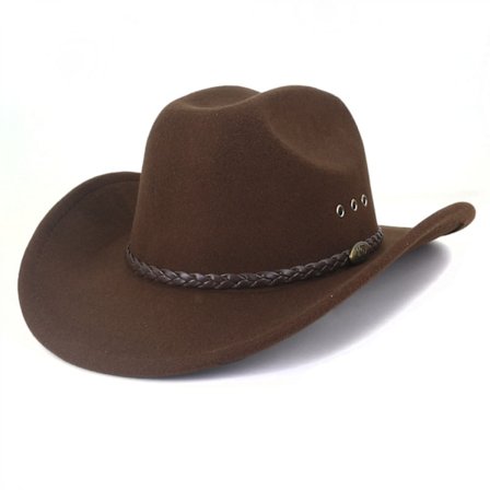 Cowboyhatt dame herre westernhatt bred brem stropp