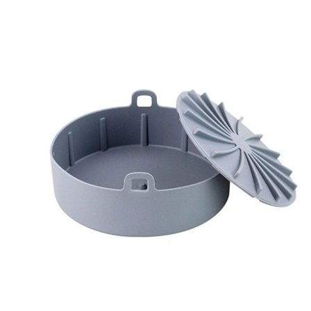 Air Fryer Silikongryte AirFryer Tilbehør GRÅ 19CM grey 19cm