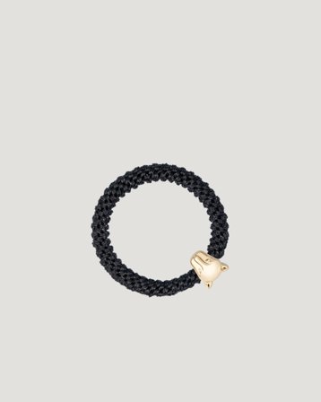 Dark Department Fat Hair Tie W/Gold Svart Accessoarer Tjej - Kids Brand Store