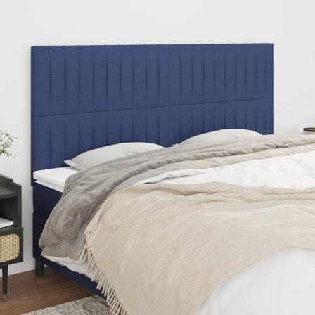 Vidaxl Huvudgavlar 4 St Blå 90x5x78/88 Cm Tyg Blå
