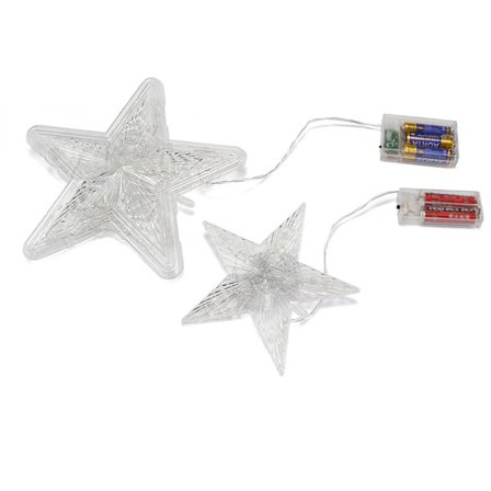 Solcelledrevne utendørs hagedekorasjonsstjernelysdekorasjon Vanntett varm hvit LED-gårddekorasjon for gangplen gårdsplass