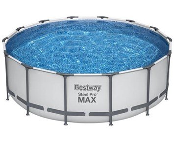 Bestway Steel Pro MAX 14' x 48"/4.27m x 1.22m Pool Set - Lättmonterat poolpaket för härliga sommardagar