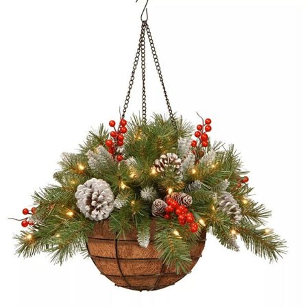 Valaistu jouluriipukori, joulukranssit köynnökset, keinotekoinen kuurainen mäntykorkeuskorkeus valoilla oveen, sisä- ja ulkotiloihin C