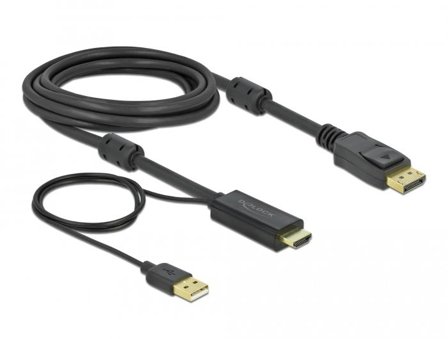 Delock video/lydkabel - DisplayPort / HDMI - 3 m