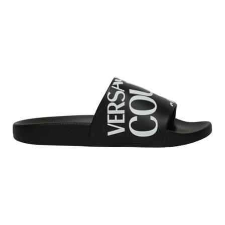 Versace Jeans Couture, Slides Czarny, Kobieta, Rozmiar: 37 EU